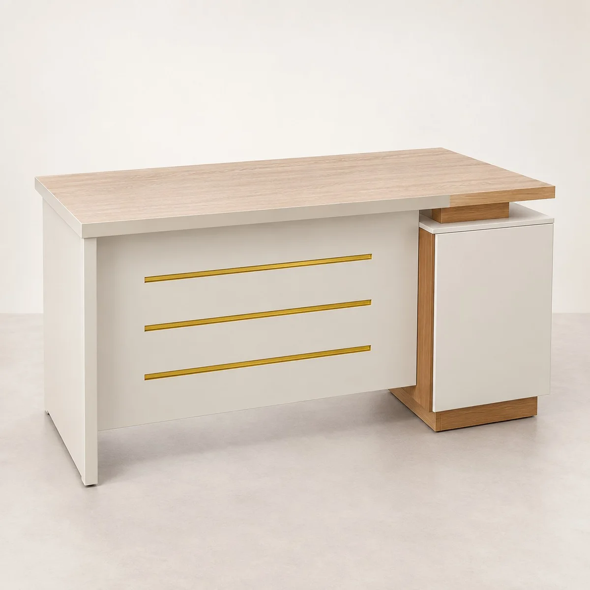 1.4m Executive Desk with Fixed Side Return