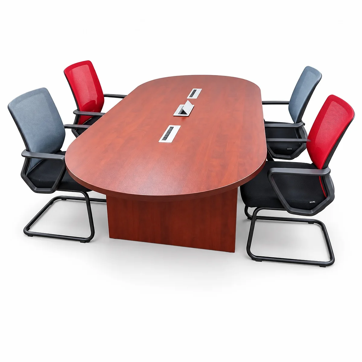 2.4m Boardroom Table with USB Cable