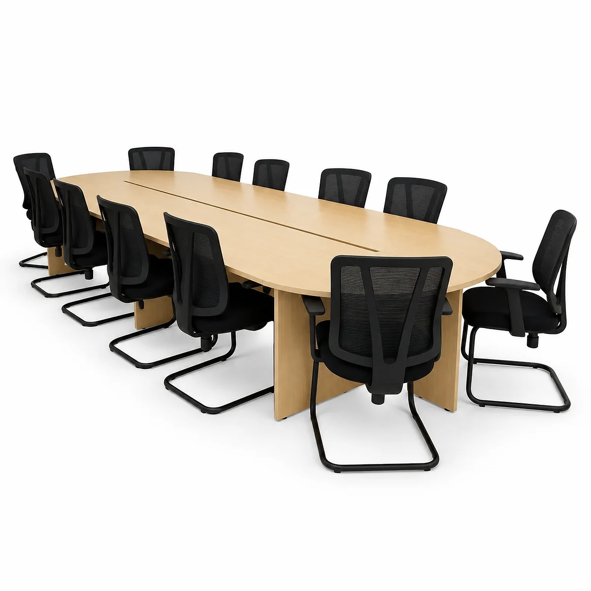 2.4m Oval Boardroom Table