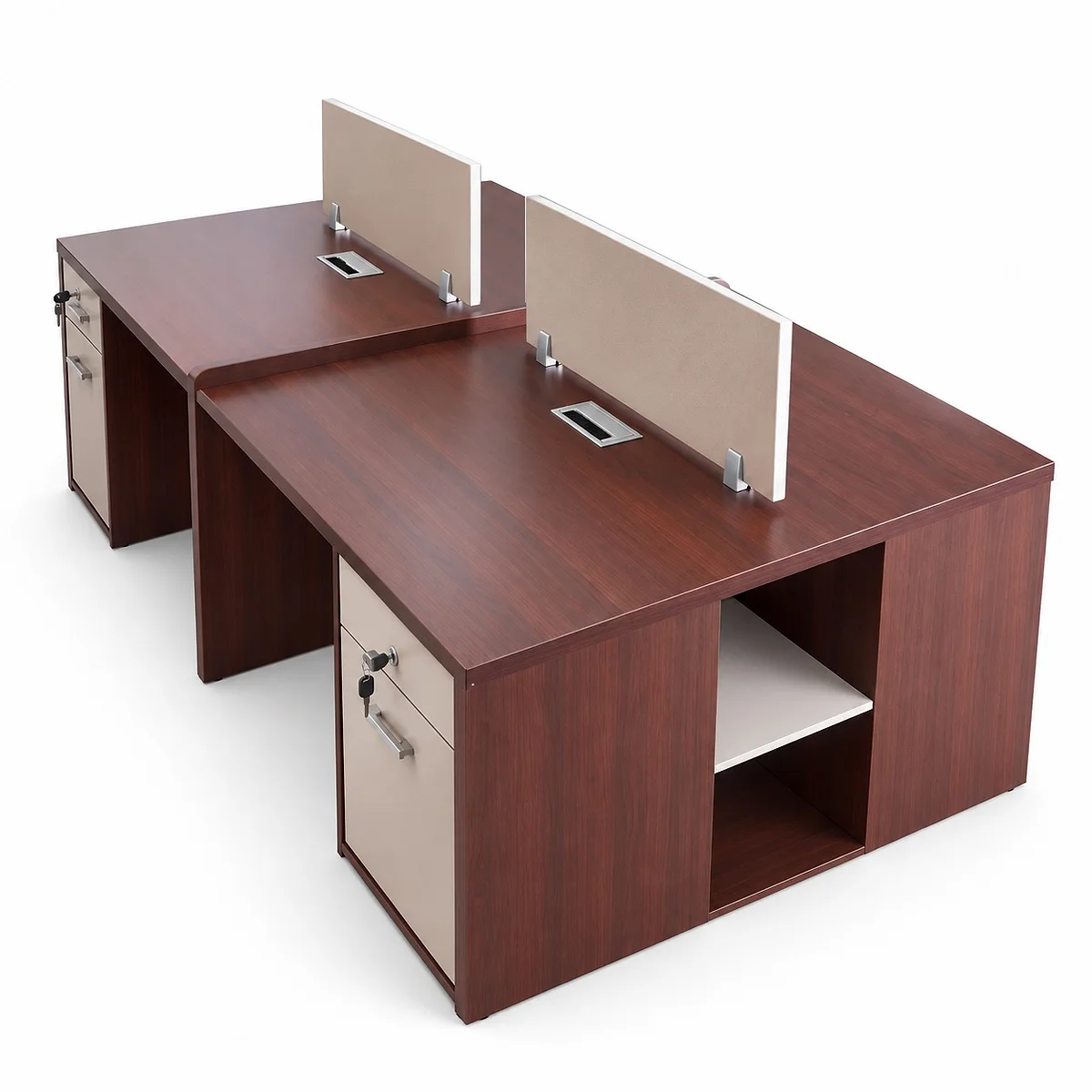 4-Way Wooden Workstation